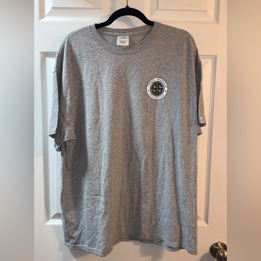 Simply Southern Gray Volleyball is life t-shirt NWOT